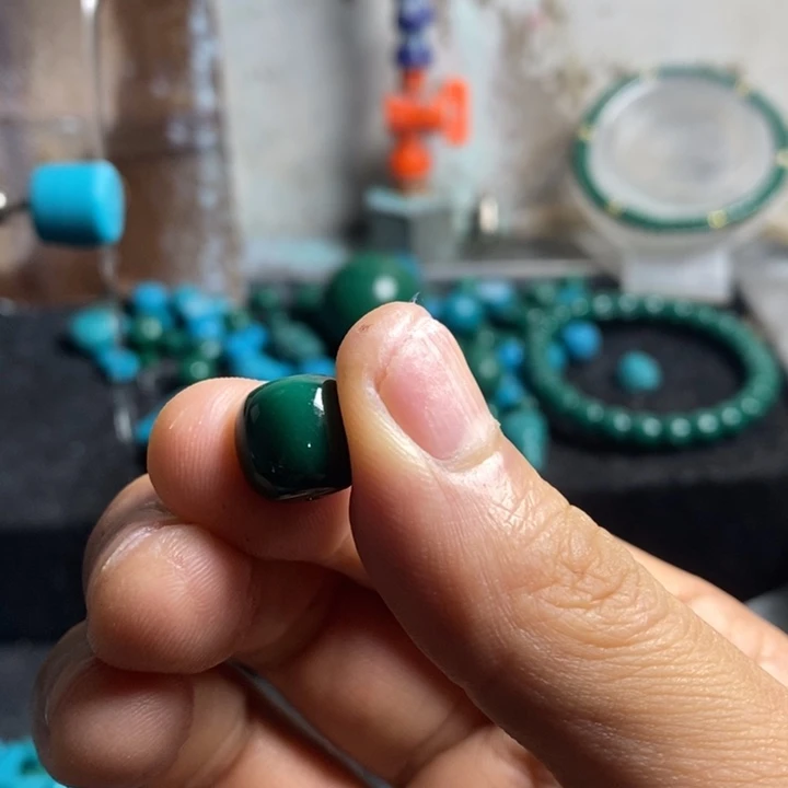 西***阿石英石磁石老油绿12老型一颗