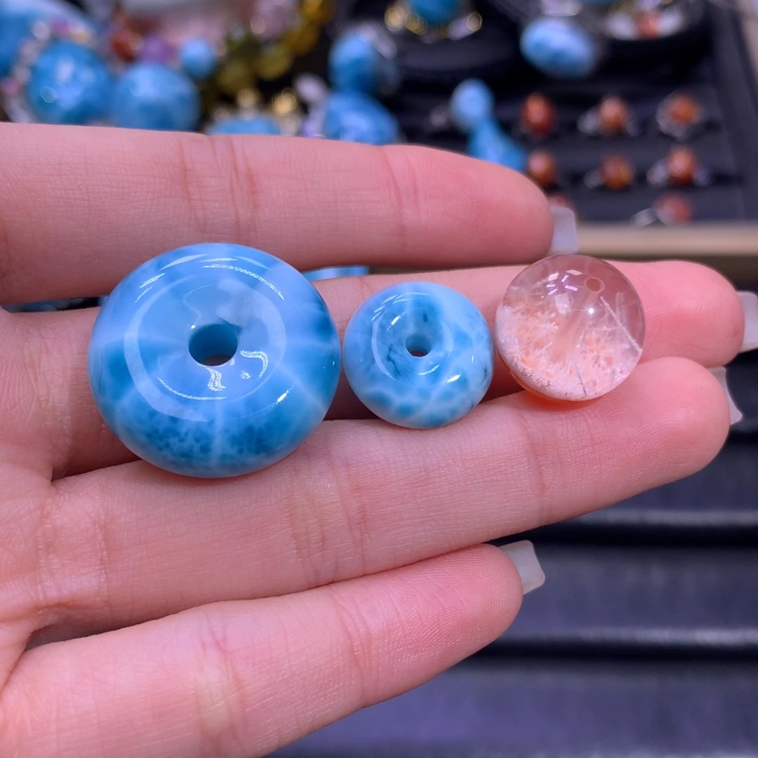 针钠钙石（海纹石）手链未镶嵌余***