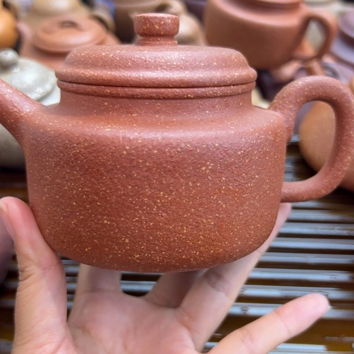 紫砂茶壶红降坡大得钟