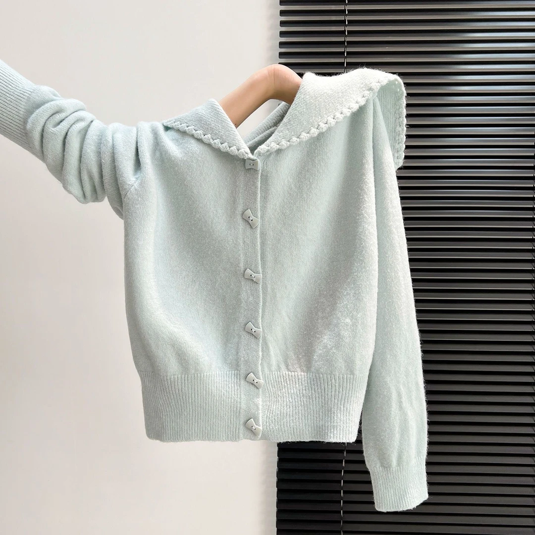 981蝴蝶结洋气毛衣