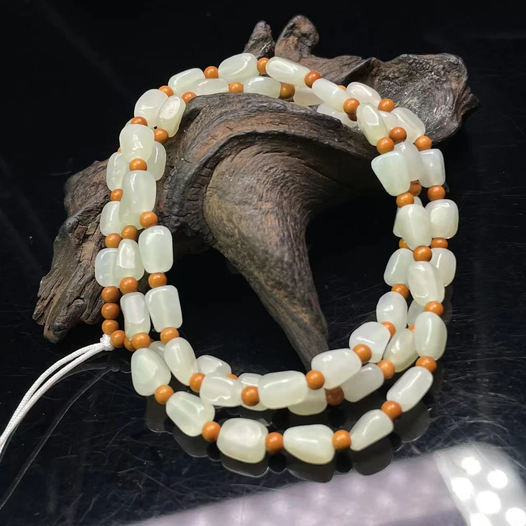 S934 和田玉珠链 QQ622809