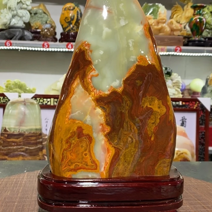 石材奶*家居摆件 奇石摆件