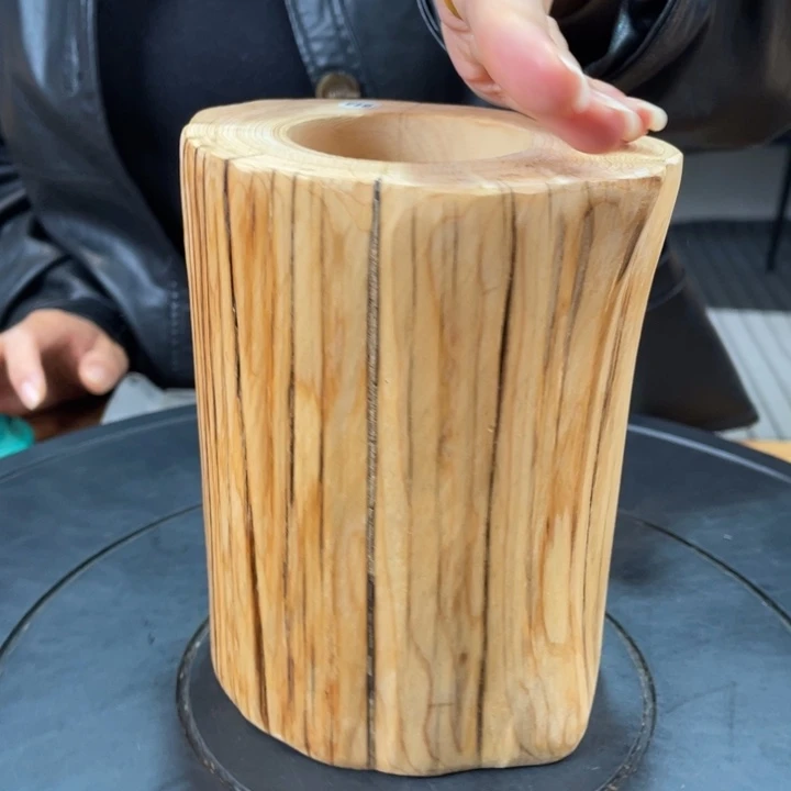 柏木（崖柏）实木笔筒