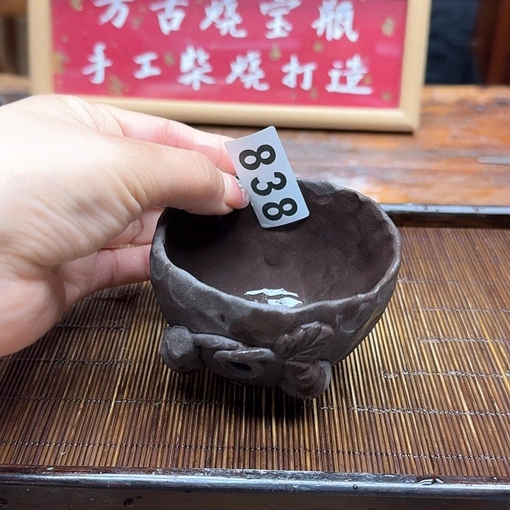 纯手工制作粗陶茶具