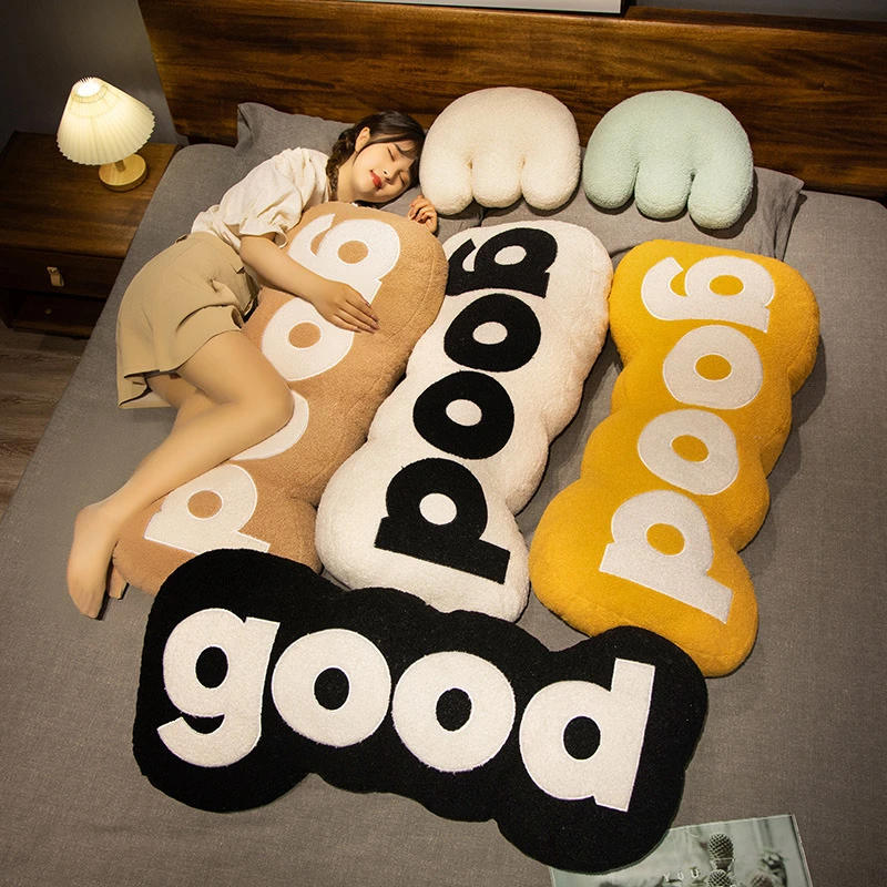 抱枕good车载网红动物可爱侧睡抱枕宿舍靠枕毛绒靠垫长条装饰摆件