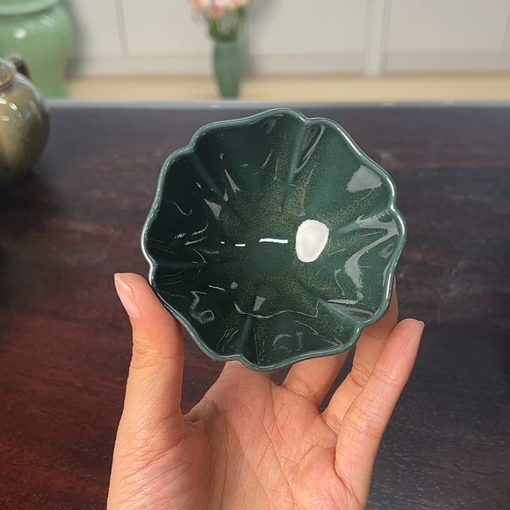 龙泉云间青瓷小米茶器