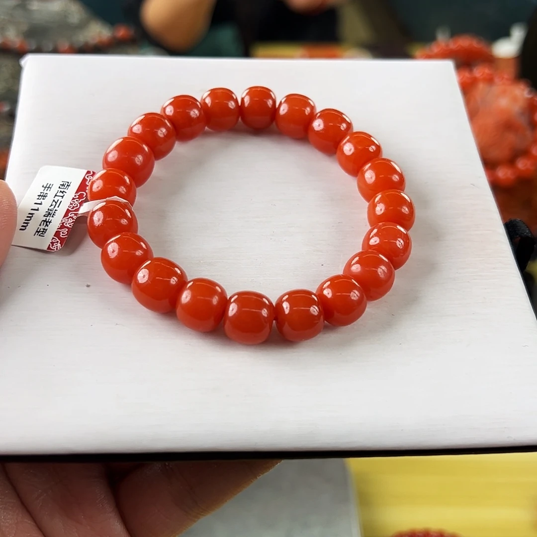 南红玛瑙未镶嵌多样性发一11mmm毕业级保山南红老型