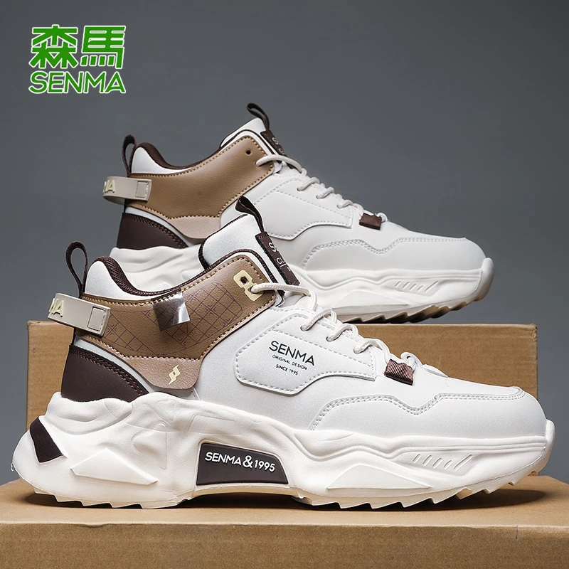 【现货秒发】森马上班男鞋2025春季新款韩版潮流百搭休闲老爹运动鞋