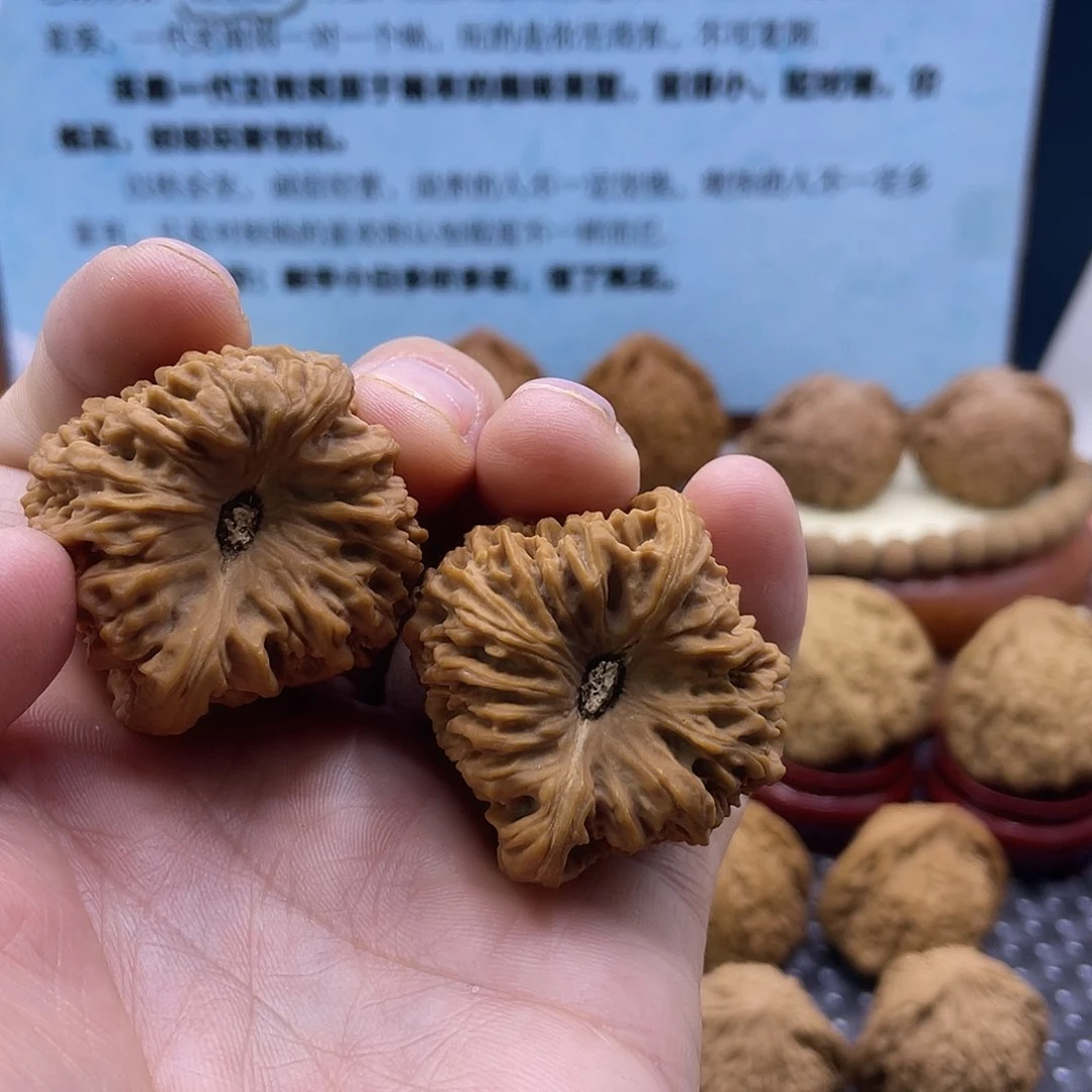 文玩核桃把件室****尹一代凹底
