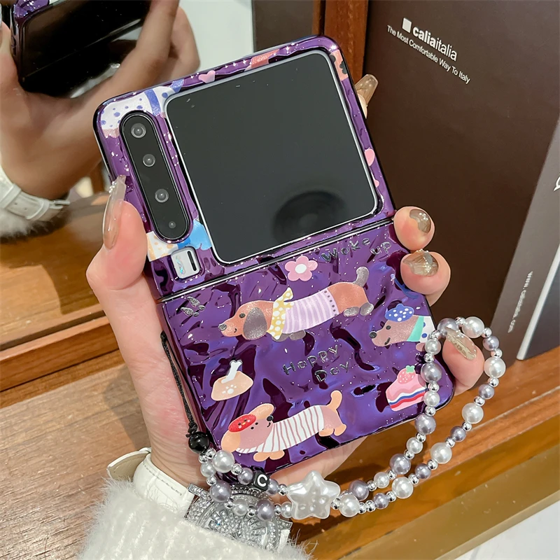 适用于华为pura x手机壳电镀腊肠狗purax折叠屏purax手链女保护套