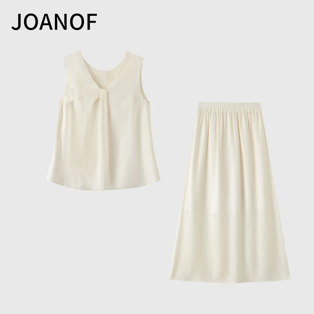 JOANOF气质时尚套装轻熟风法式温柔百搭休闲时尚上衣套装XT619