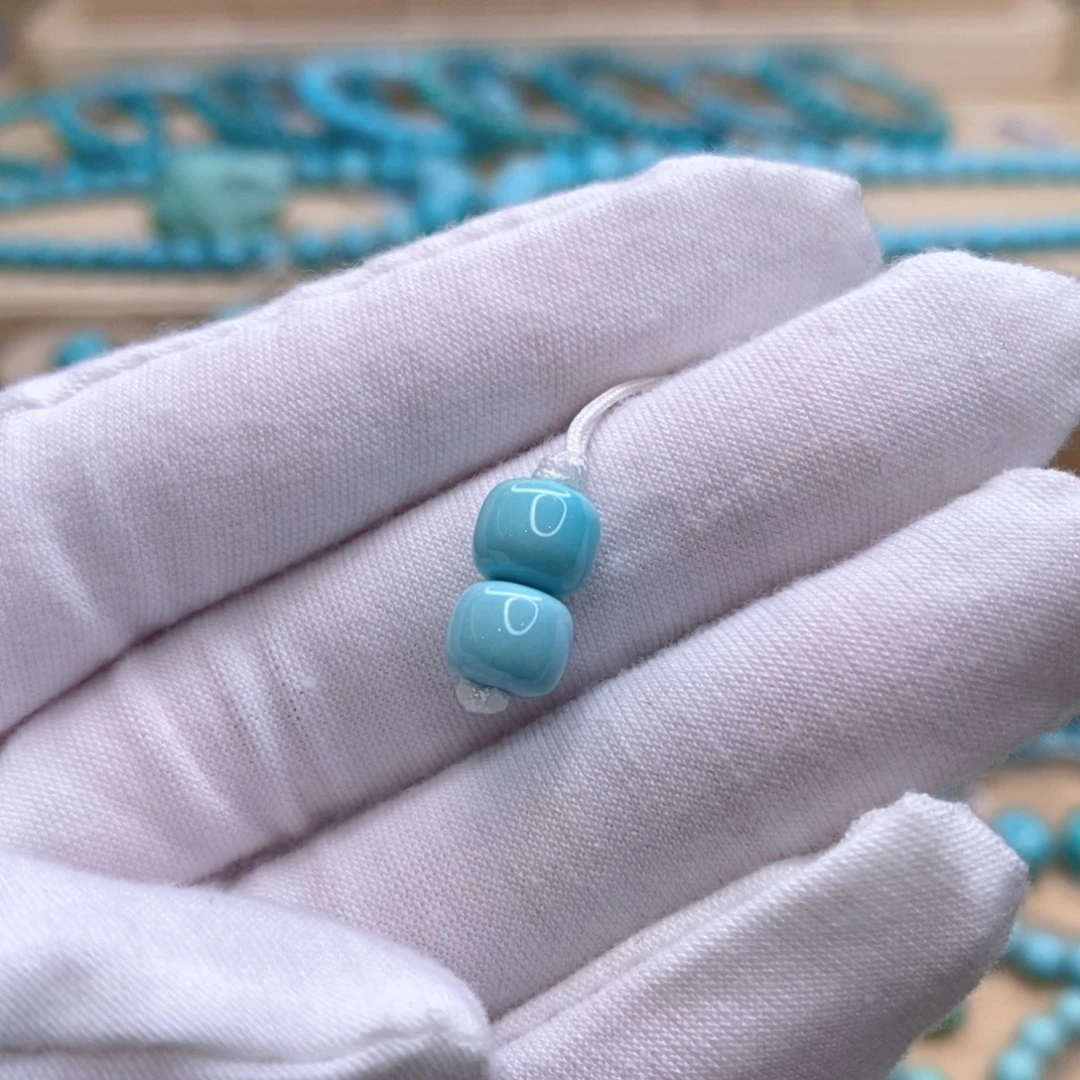 绿松石未镶嵌珠宝奇石7.6mm