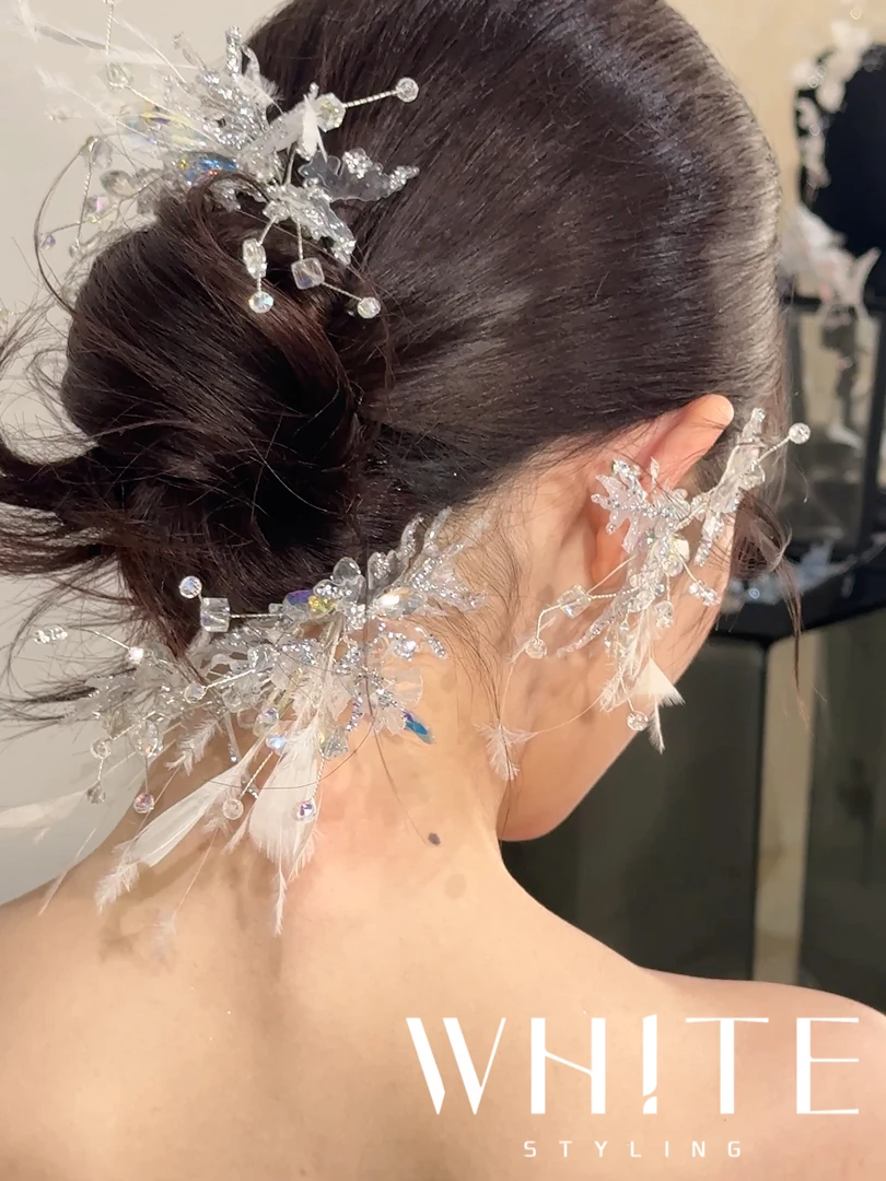 非金属亚克力婚庆饰品 WHITE手作｜新品“冰雪奇缘”四件套