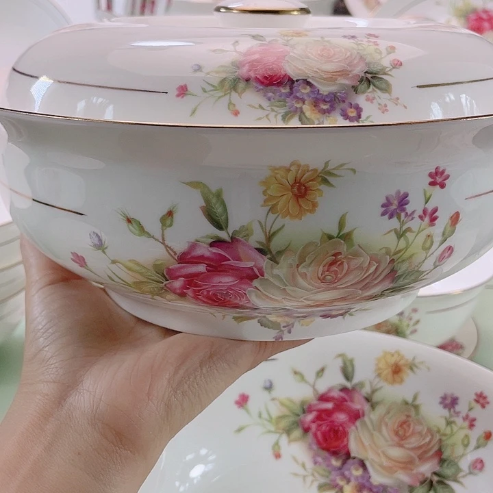 1***645%以上骨粉骨瓷品锅一个9寸无盖大汤碗1⃣️个