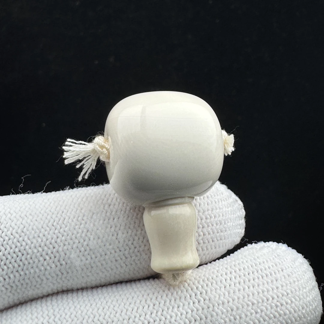 S9732天然猛犸牙 藏式分体三通19x30.4mm支持鉴定 假一罚四