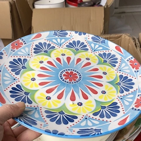 盘陶瓷制品满25拼单发货默认微瑕