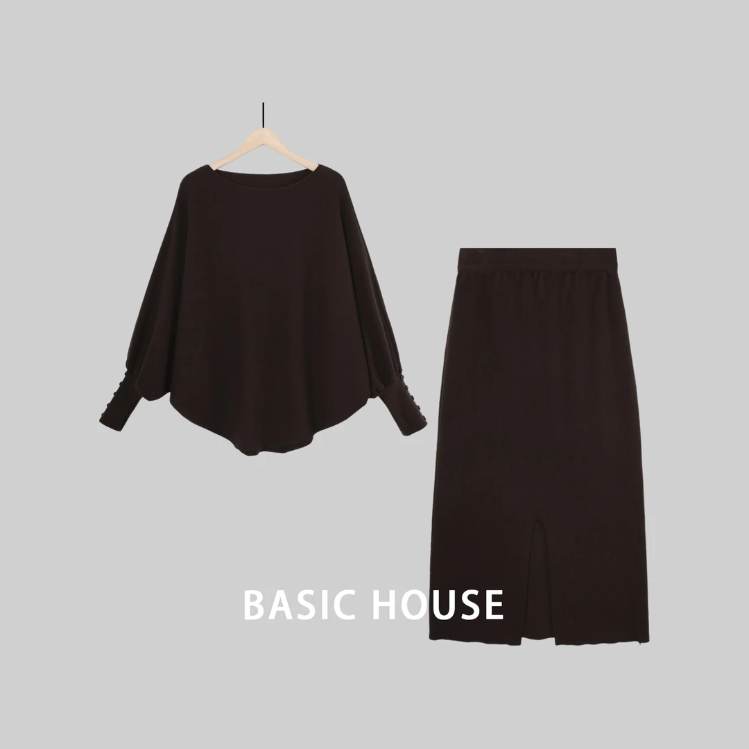 Basic House百家好秋冬休闲气质百搭气质时尚套装B1385B5HU52