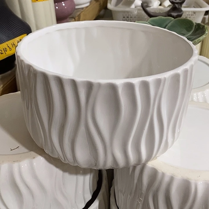 摆件陶水培陶盆无孔 瑕疵介意勿拍