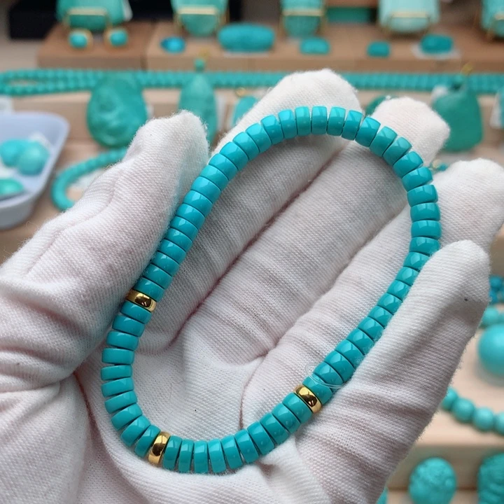 绿松石未镶嵌珠宝奇石5.5mm