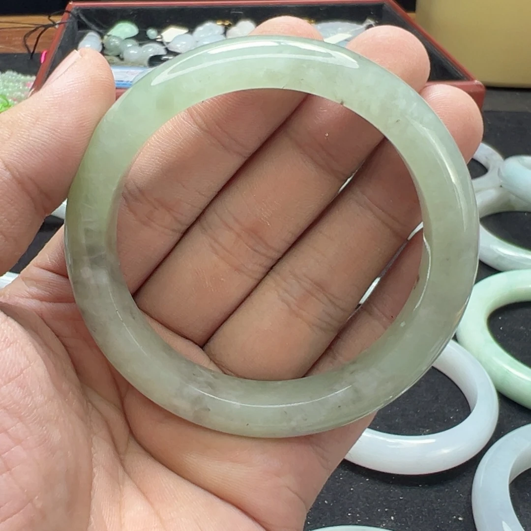 未镶嵌手镯翡翠55冰晴乌鸡