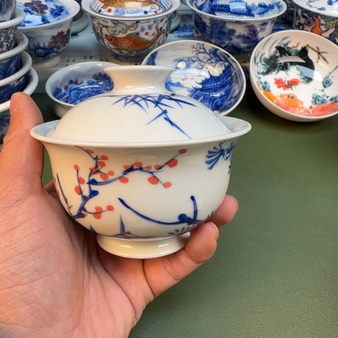 纯手工纯手绘茶具石头25