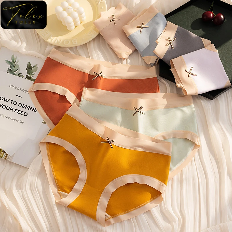 TOLEX洁尔阴莫代尔7A抗菌冰丝无痕棉档女士裸感透气包臀三角内裤