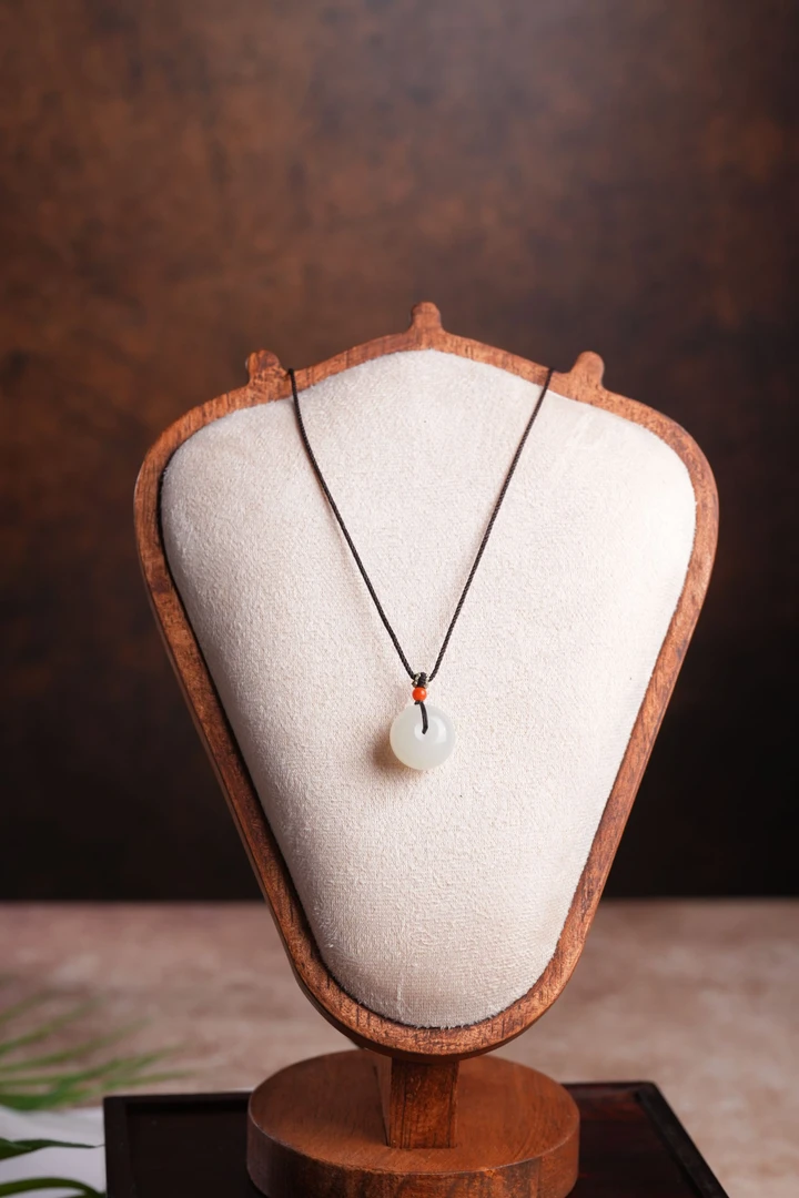 新疆和田玉 老坑熟油膏平安扣吊坠多样性发一件 鑫浩矿业Y