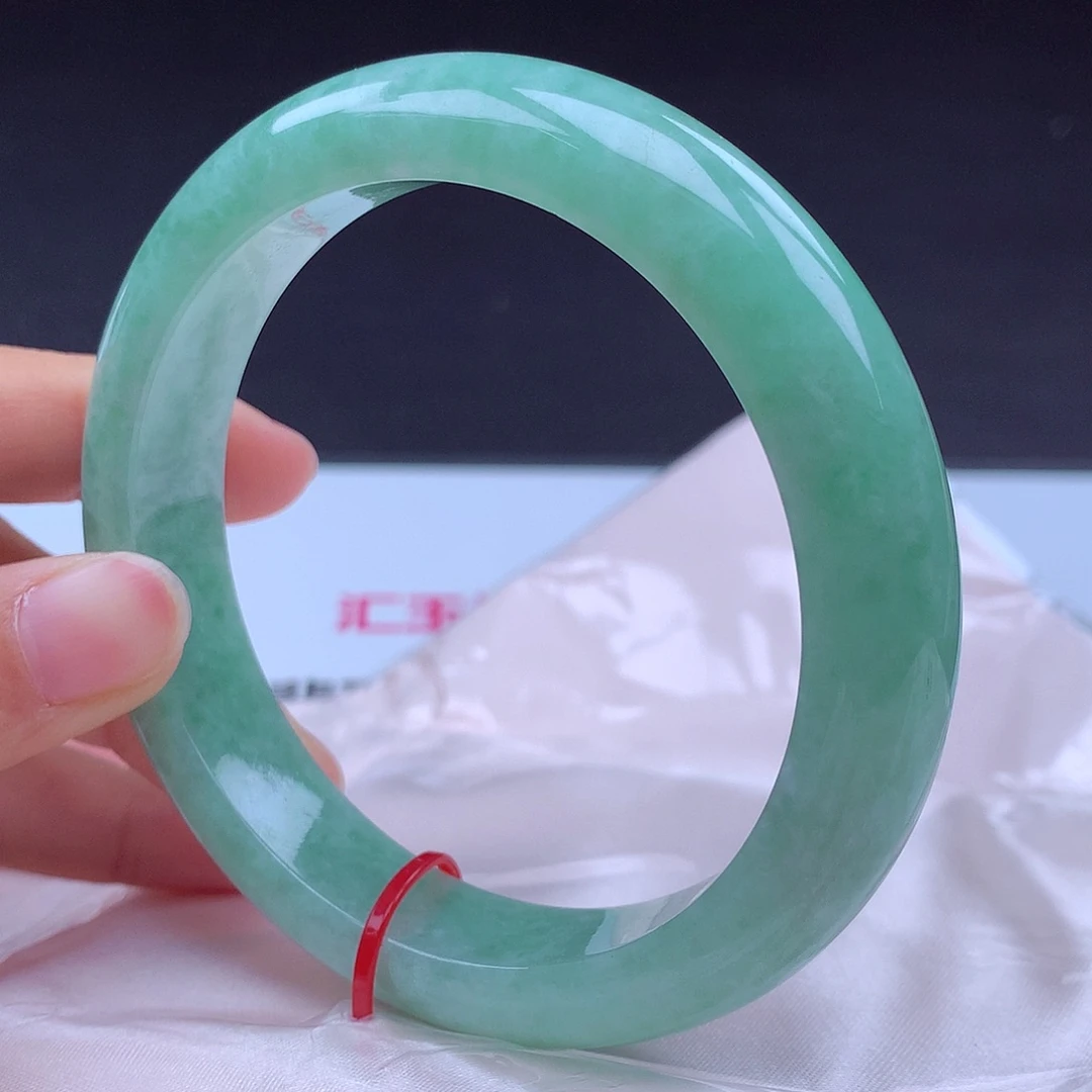 未镶嵌手镯翡翠61圈100098