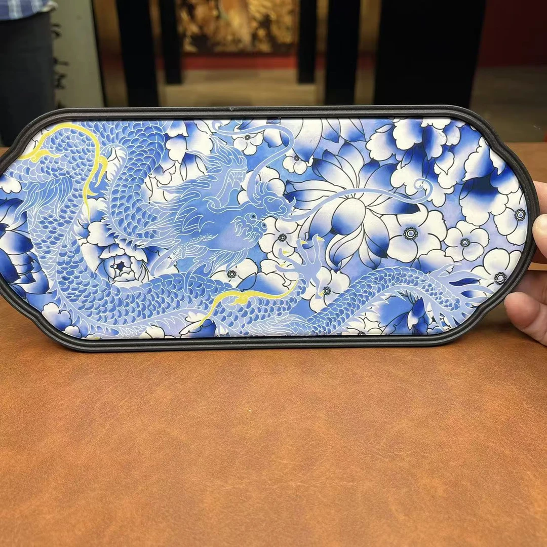 轻奢荷花龙茶盘-ZH264（众）