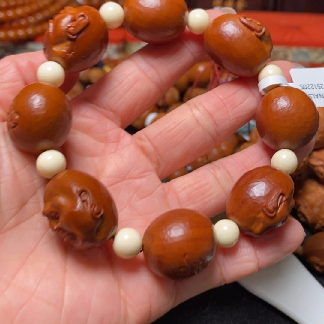 希****橄榄核手串/手链喜怒哀乐