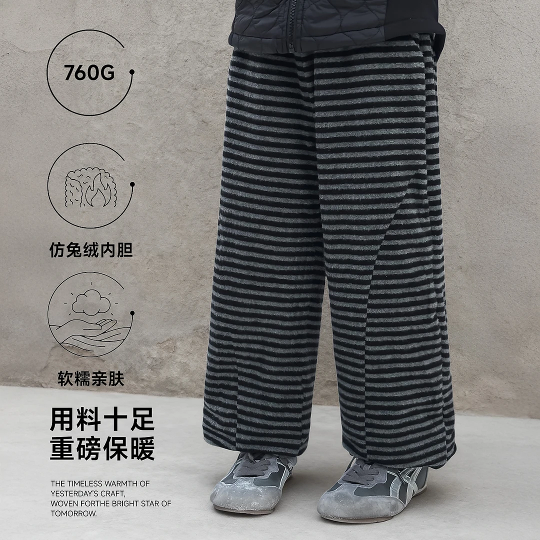 【循环酷-2】蓝小爸童装女童加绒休闲裤冬季儿童百搭束脚运动裤