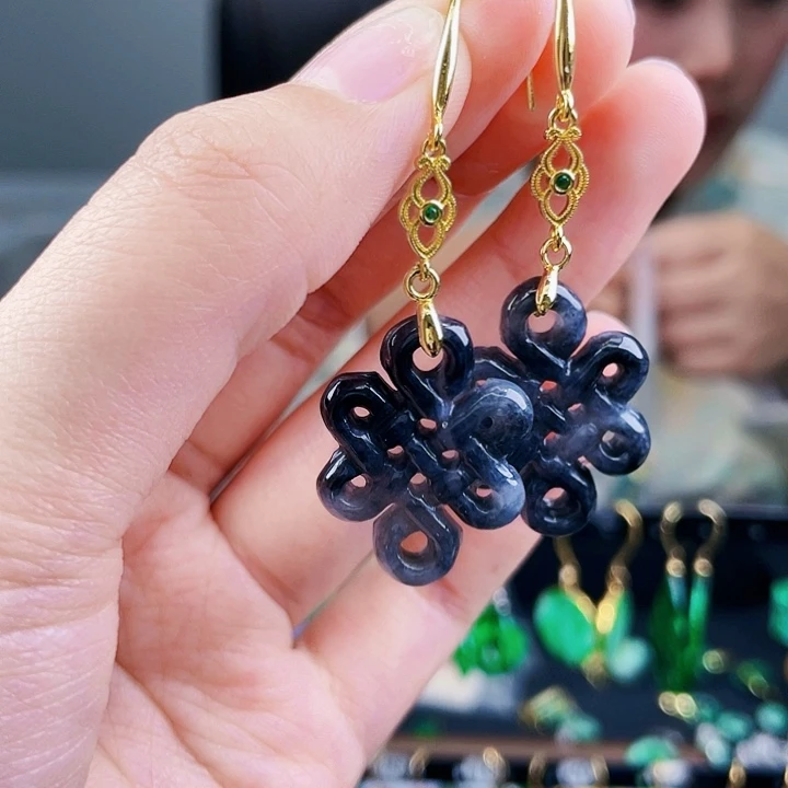 翡翠耳饰未镶嵌饰品