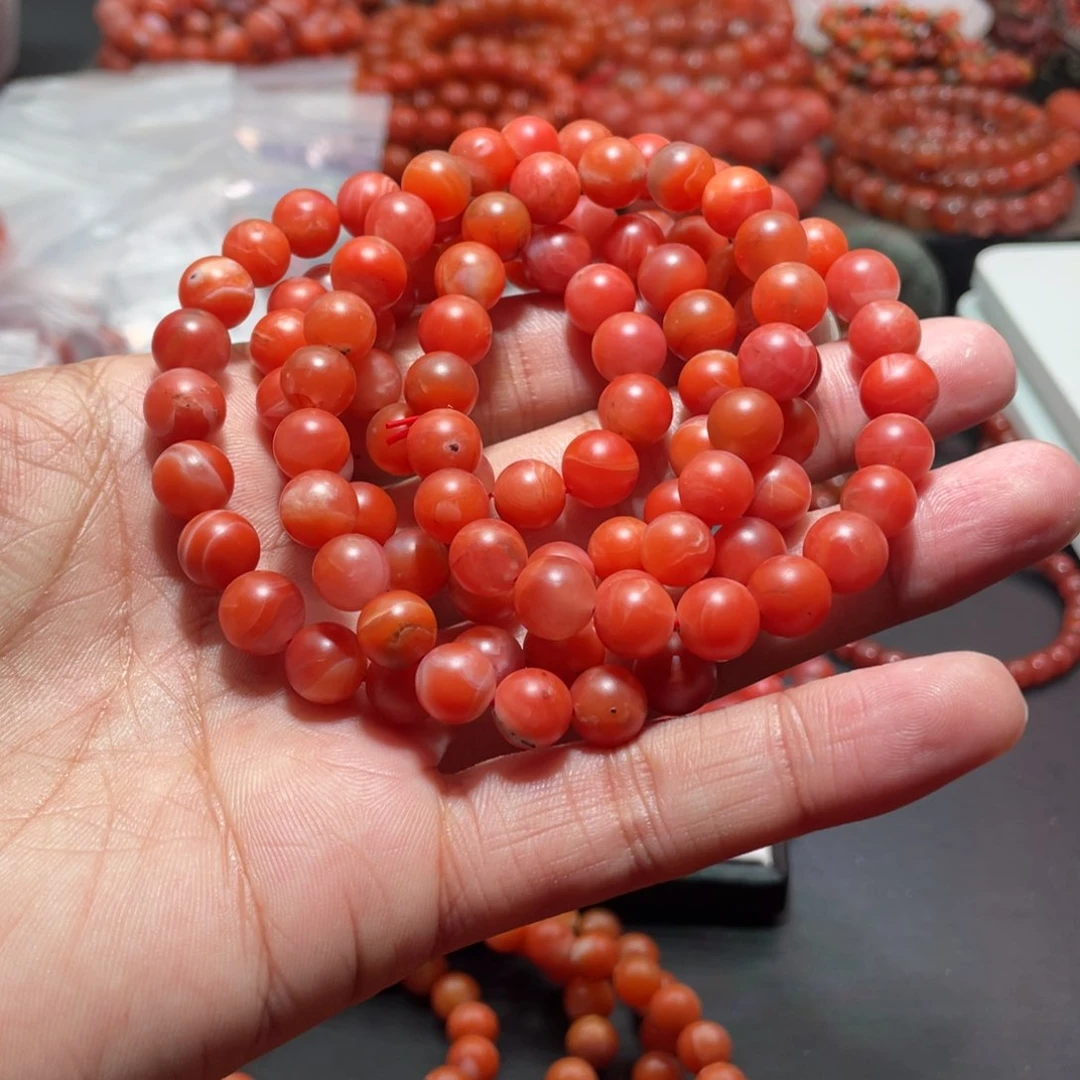 南红玛瑙手链未镶嵌芳*玉