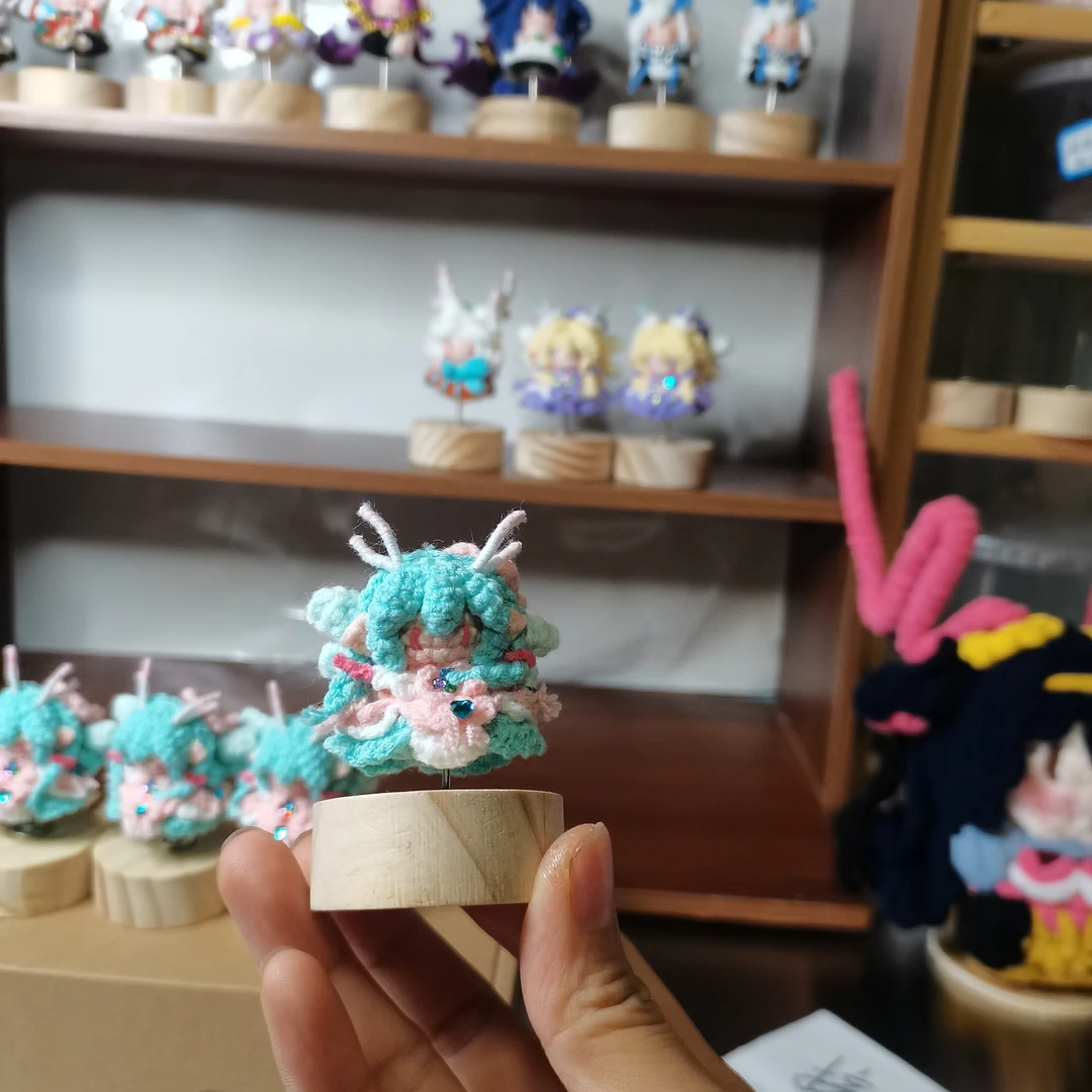粉瑶钩织成品王者荣耀钩织挂件