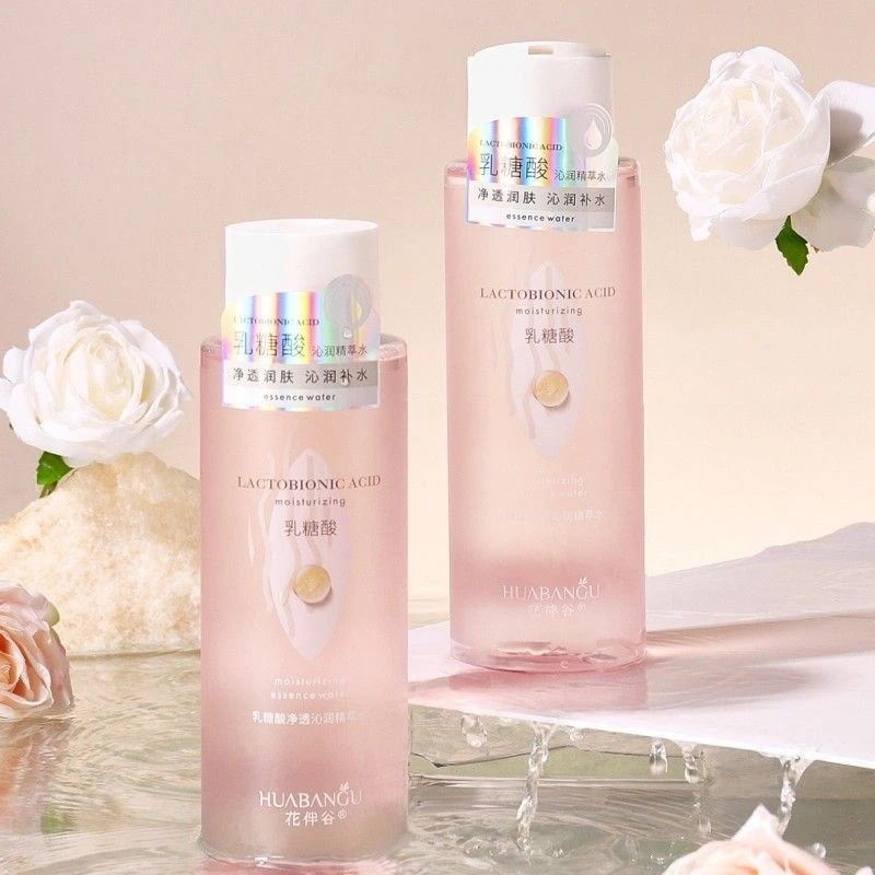 花伴谷乳糖酸净透沁润/虾青素VC赋活精粹水保湿爽肤水学生党500克