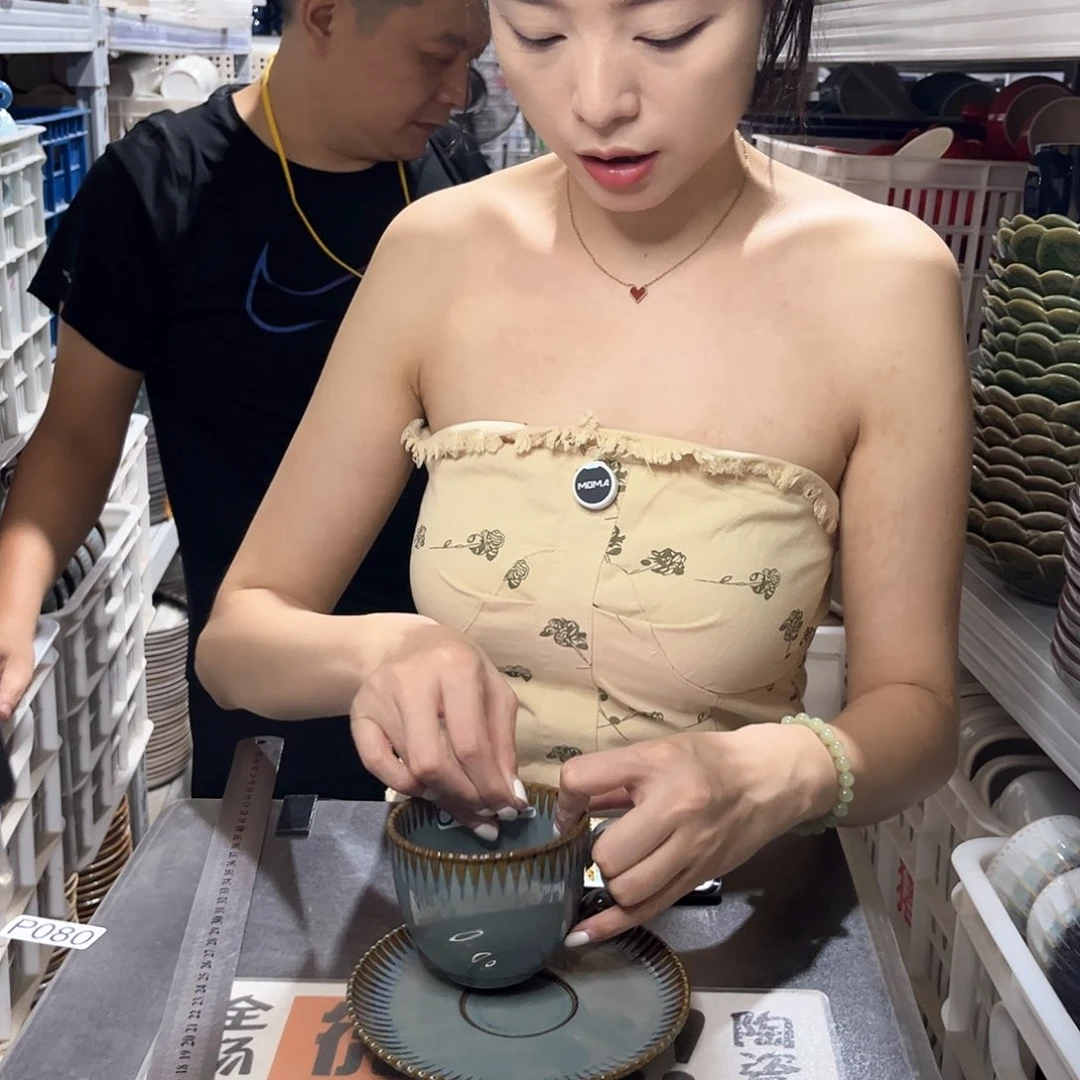 瓷片080            4杯4碟