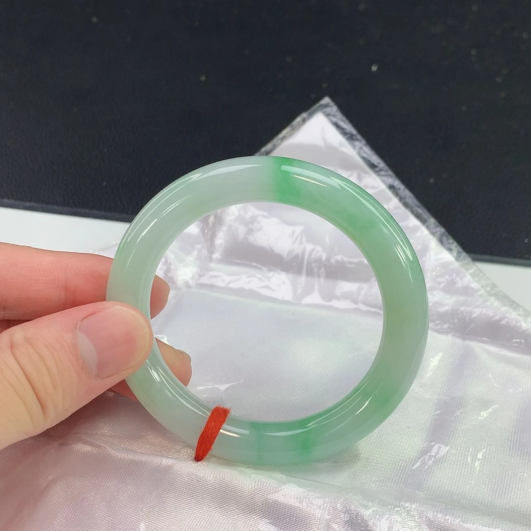 翡翠手镯未镶嵌117缅甸天然翡翠A货