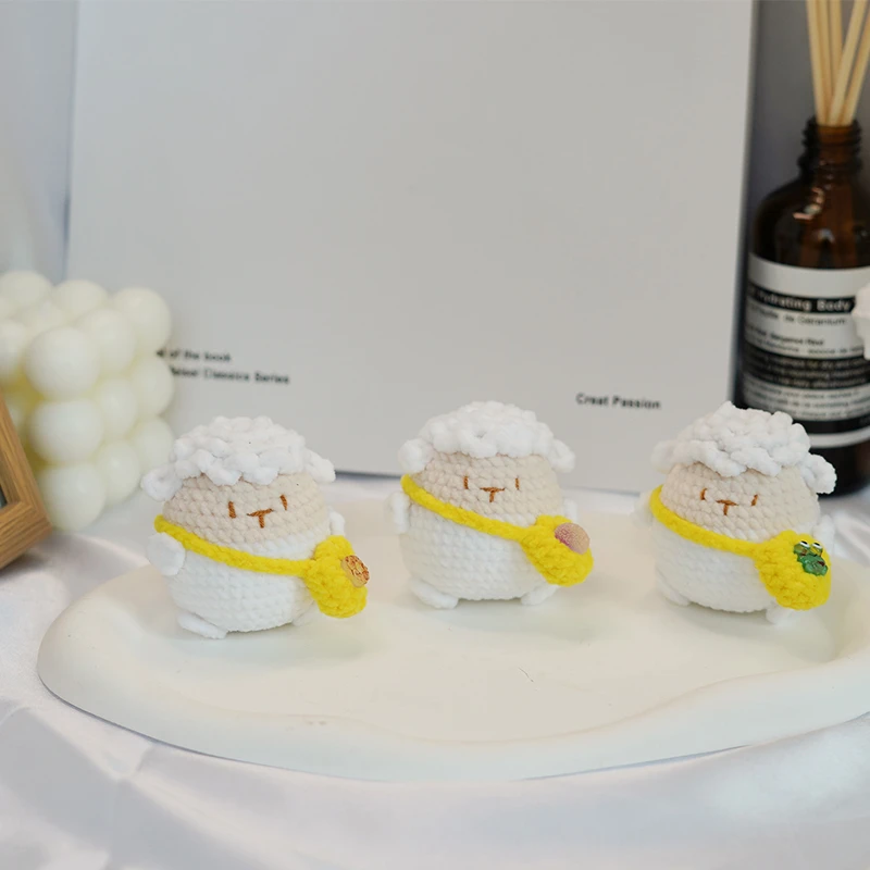 小羊胖胖团子萌小吖版 手工钩织手工DIY百搭时尚创意玩偶钩织