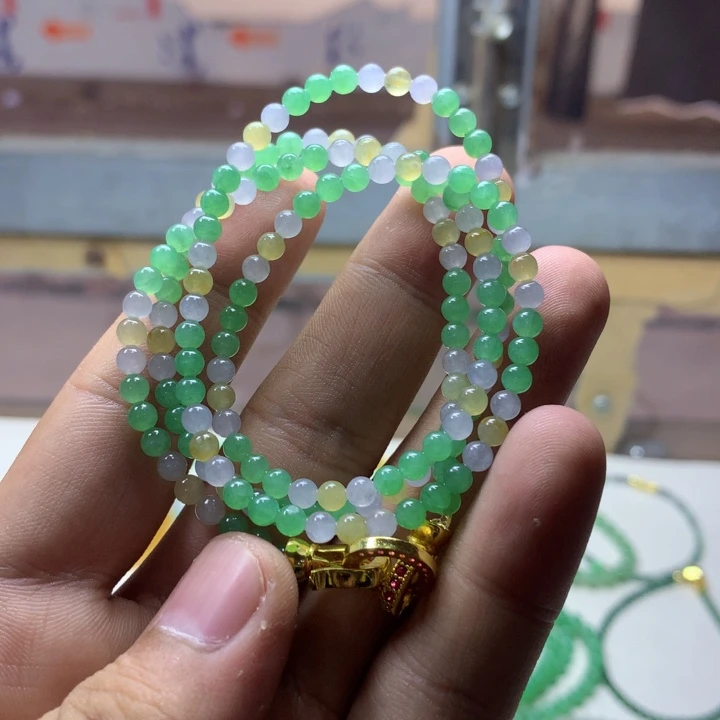 定制翡翠未镶嵌缅甸翡翠a货卡3.8