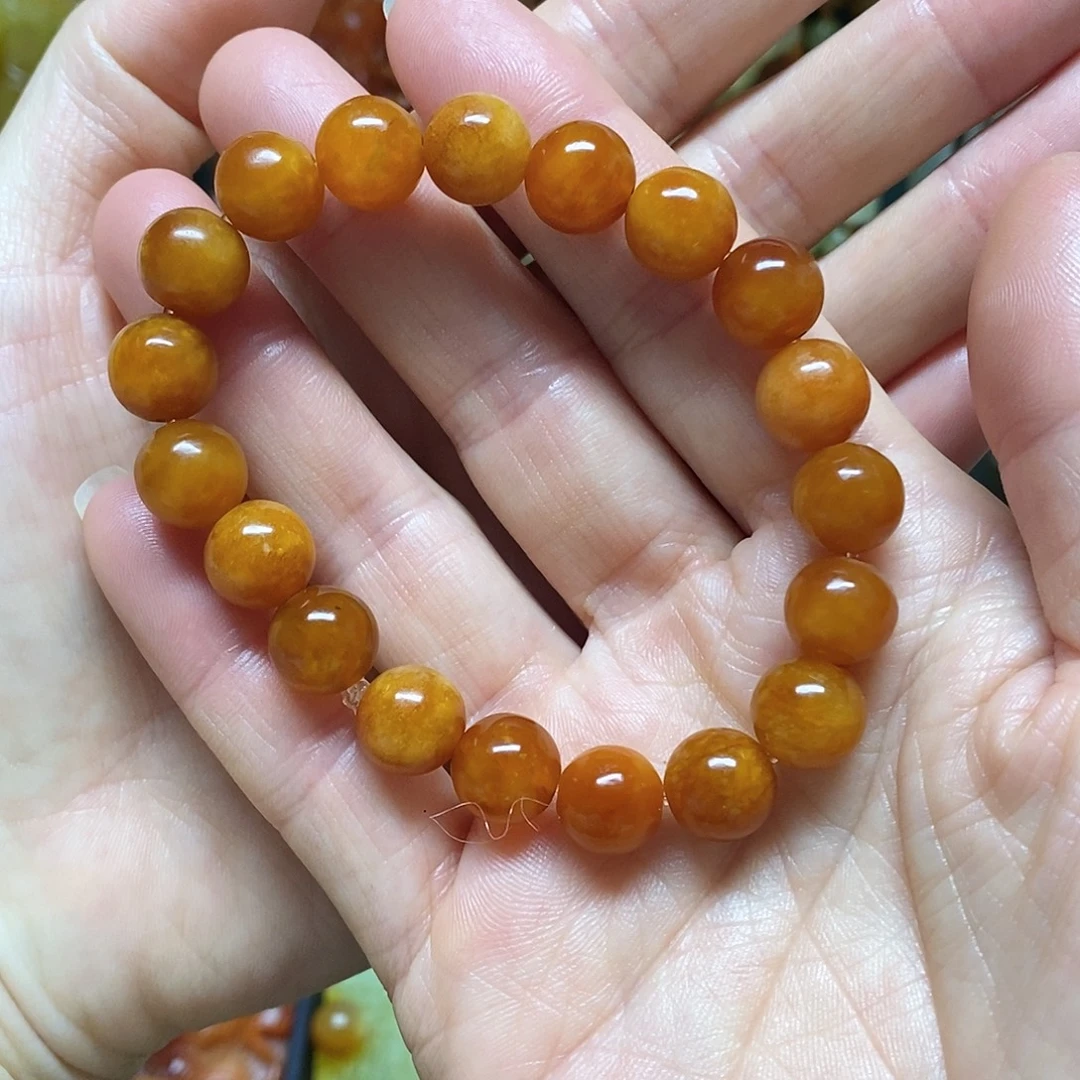 蛇纹石玉未镶嵌手链