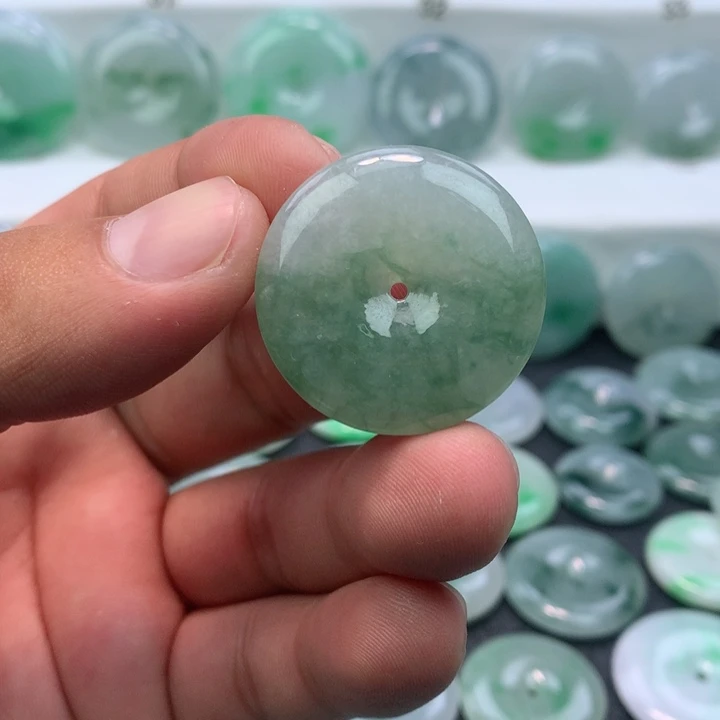 颈饰未镶嵌翡翠缅甸天然A货翡翠29.9-5.6