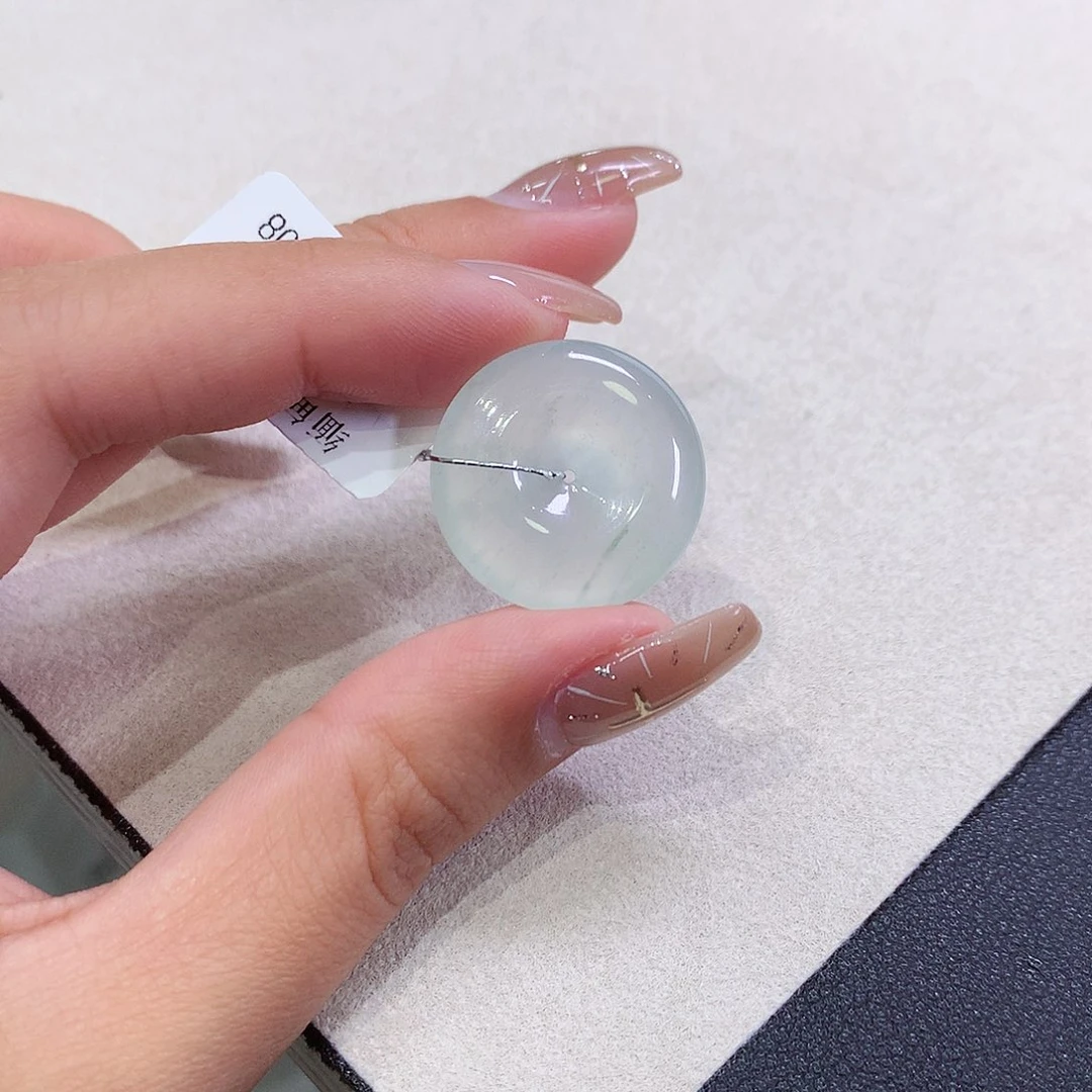翡翠未镶嵌吊坠(不含链)21.8-5