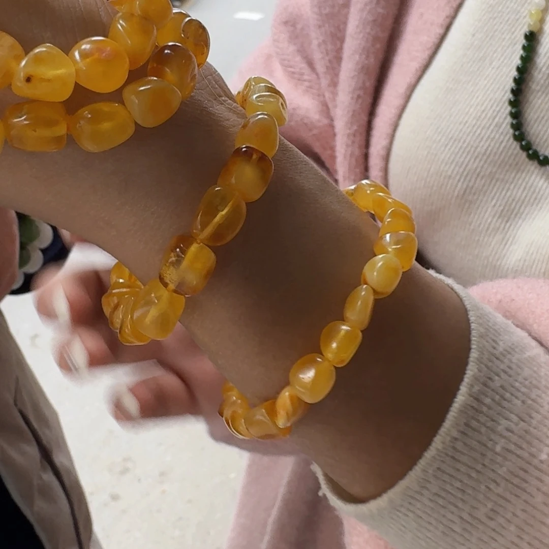 蜜蜡颈饰未镶嵌多样性发货，拍一发一