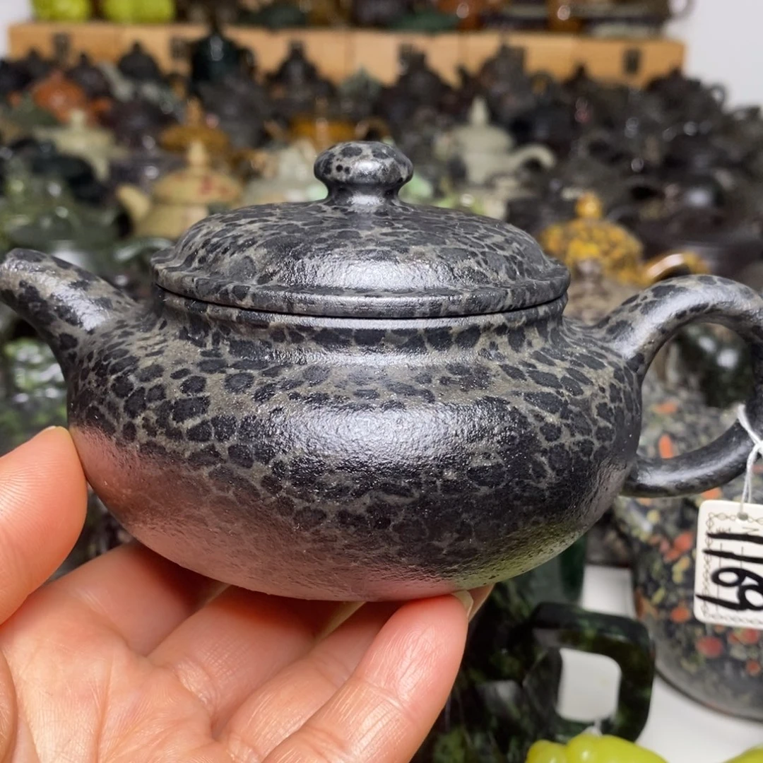 冰碛岩豹纹仿古壶240cc