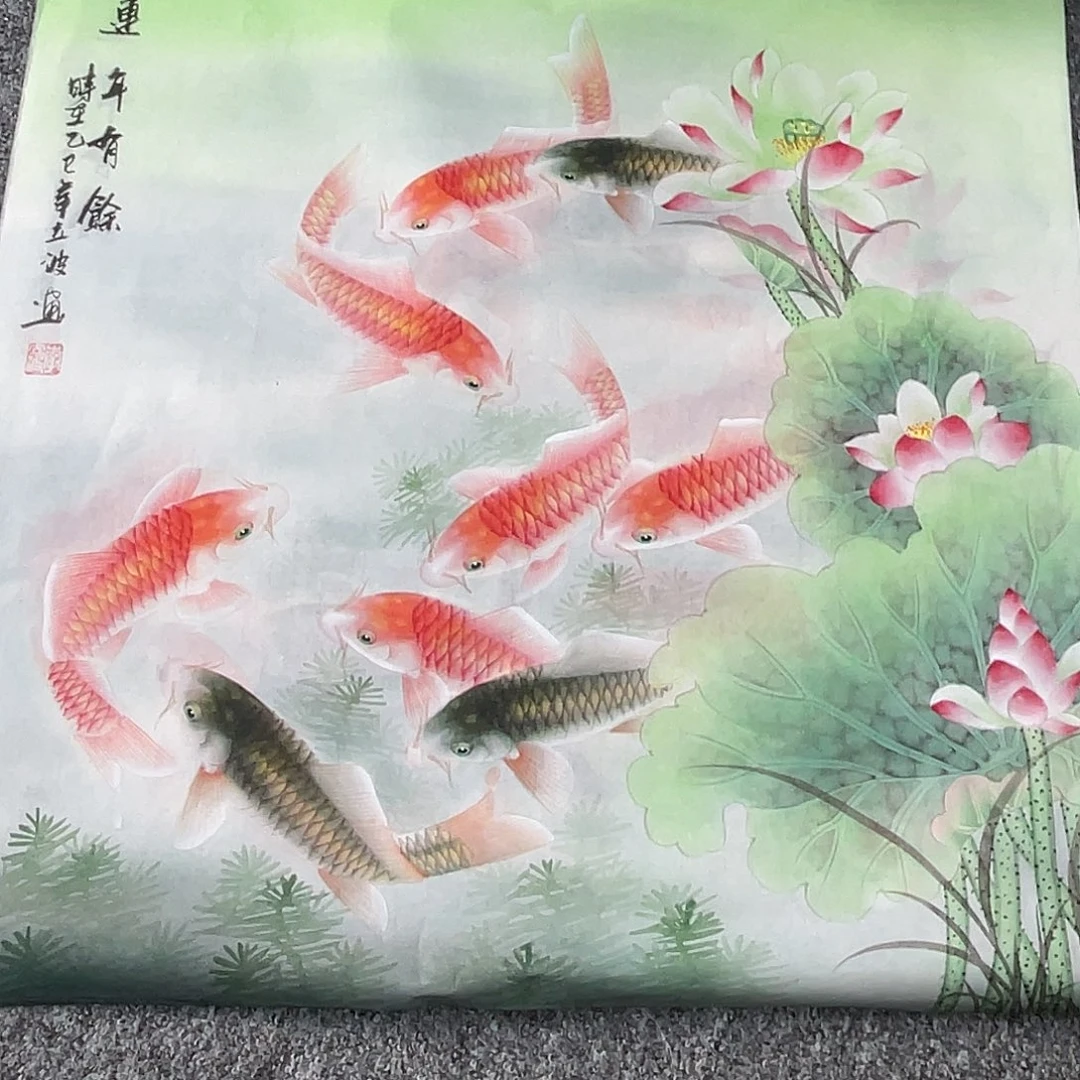 国画纯手绘字画宣纸