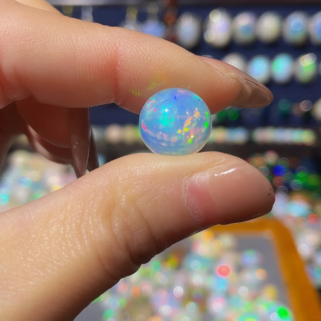 欧泊欧泊裸石定制银S925镶嵌天***寞