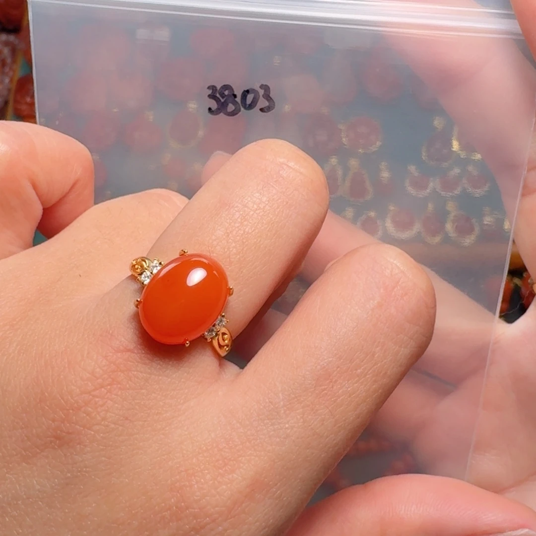 南红玛瑙南红银S925镶嵌