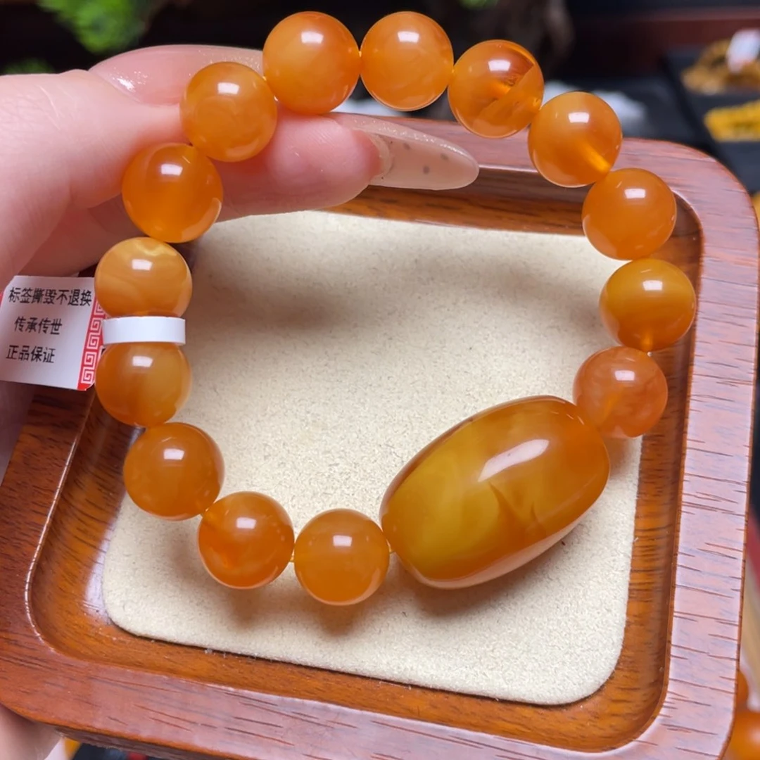 蜜蜡手链未镶嵌手串