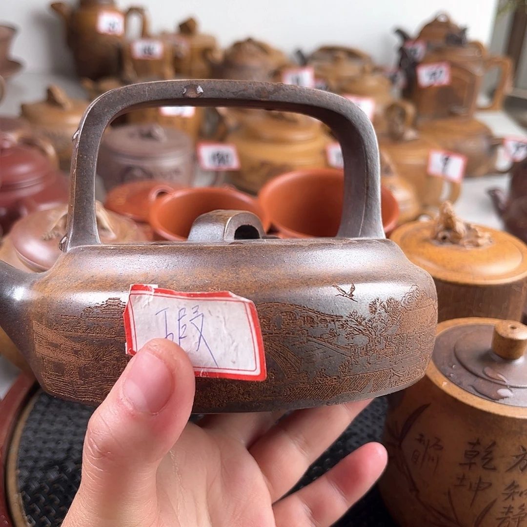 紫泥茶壶宜兴紫砂