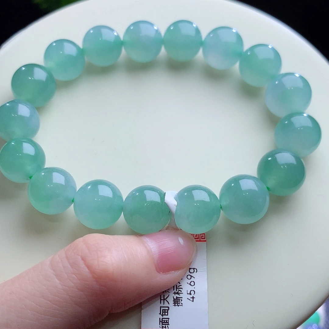 翡翠未镶嵌手链卡11.6
